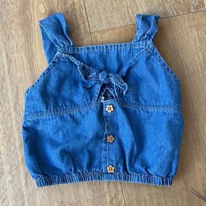 Mayoral Blue Denim Tank Top for Kids